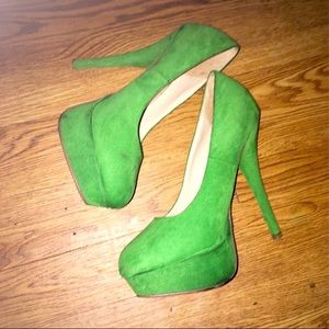 Green high heel